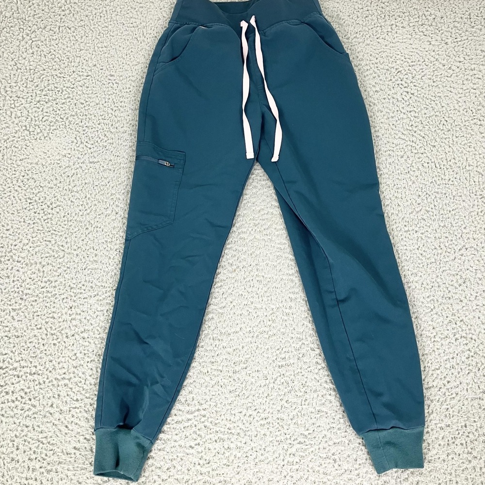 FIGS Scrub Jogger Pants Womens‎ XS Blue Technical Collection Stretch Workwear